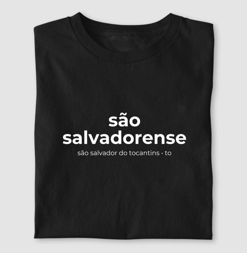 Camiseta Gentílico de São Salvador do Tocantins