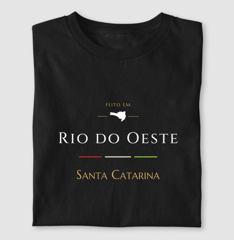 Camiseta Feito em de Rio do Oeste