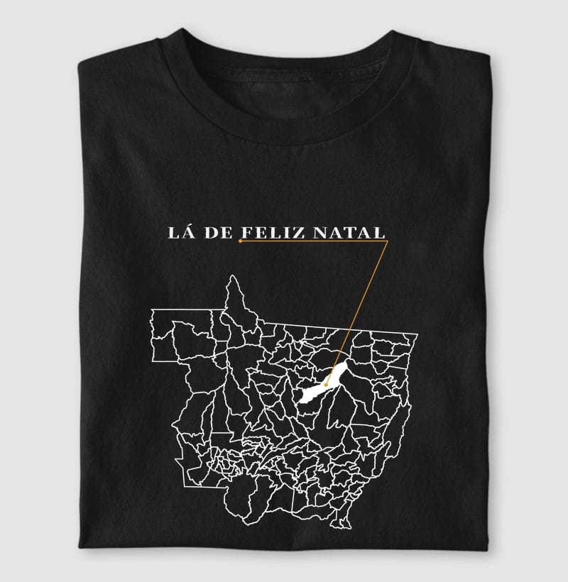 Camiseta Ponto de Origem de Feliz Natal