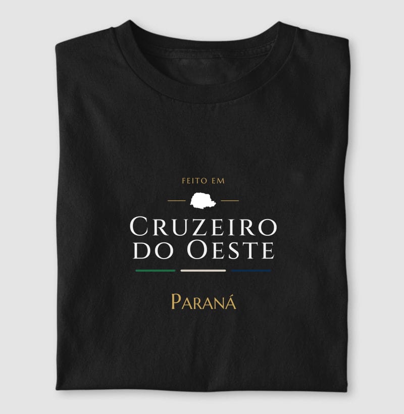 Camiseta Feito em de Cruzeiro do Oeste
