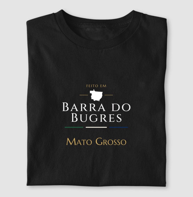 Feito em, Barra do Bugres · MT