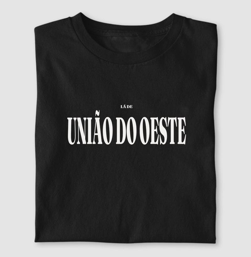 Camiseta Tipografia de União do Oeste
