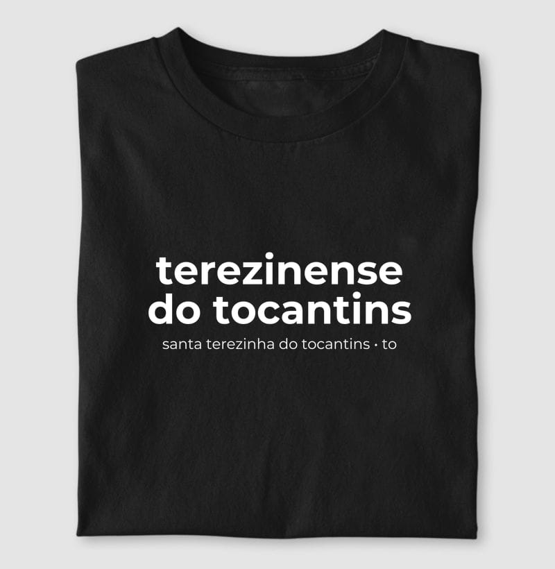Camiseta Gentílico de Santa Terezinha do Tocantins