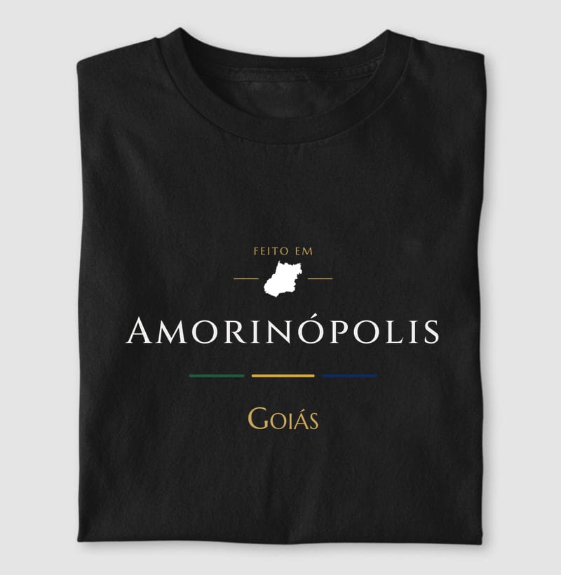 Camiseta Feito em de Amorinópolis