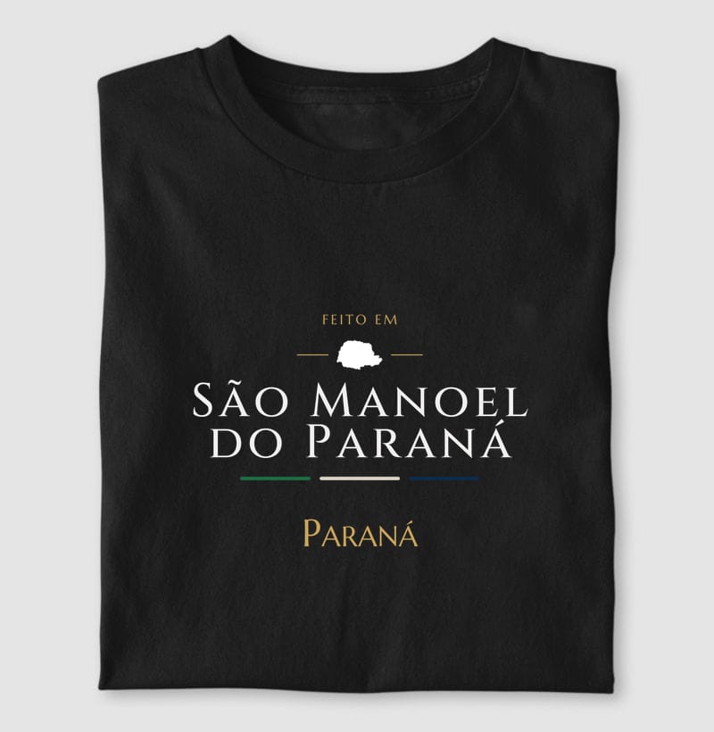 Camiseta Feito em de São Manoel do Paraná