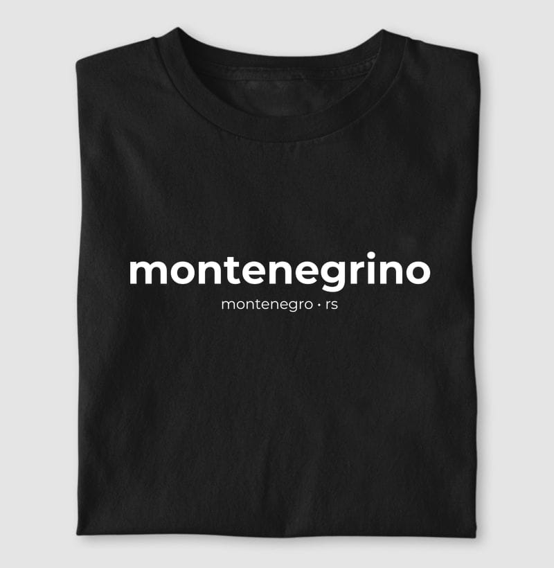 Camiseta Gentílico de Montenegro