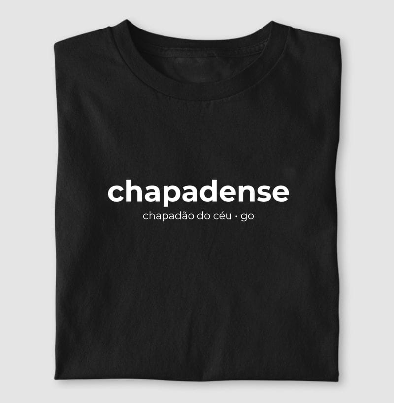 Camiseta Gentílico de Chapadão do Céu