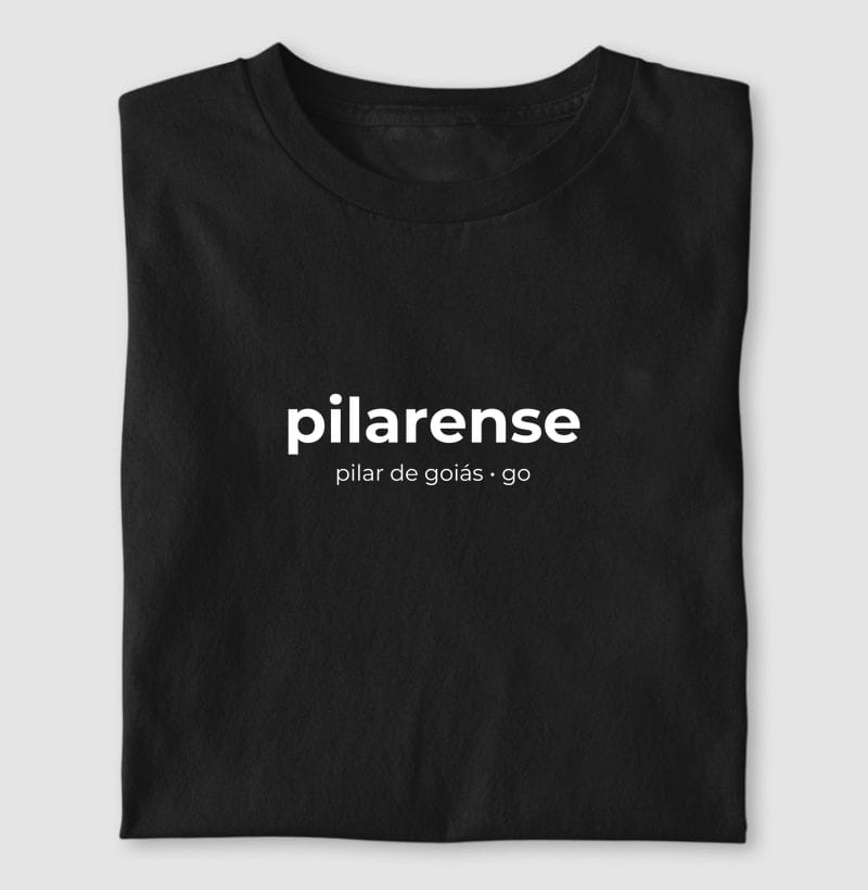Camiseta Gentílico de Pilar de Goiás