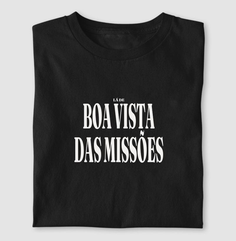 Camiseta Tipografia de Boa Vista das Missões
