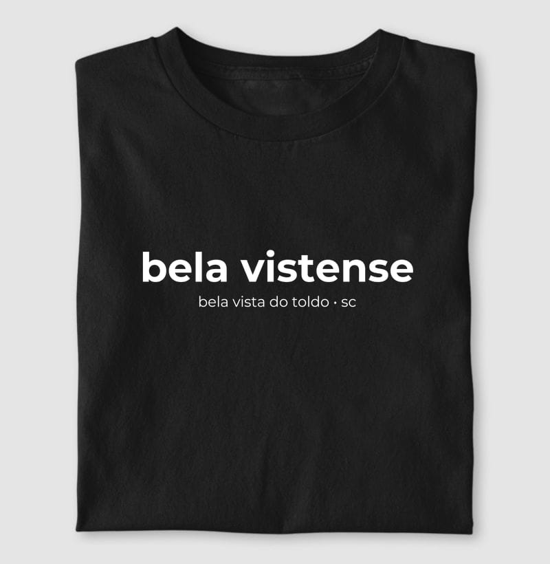 Camiseta Gentílico de Bela Vista do Toldo