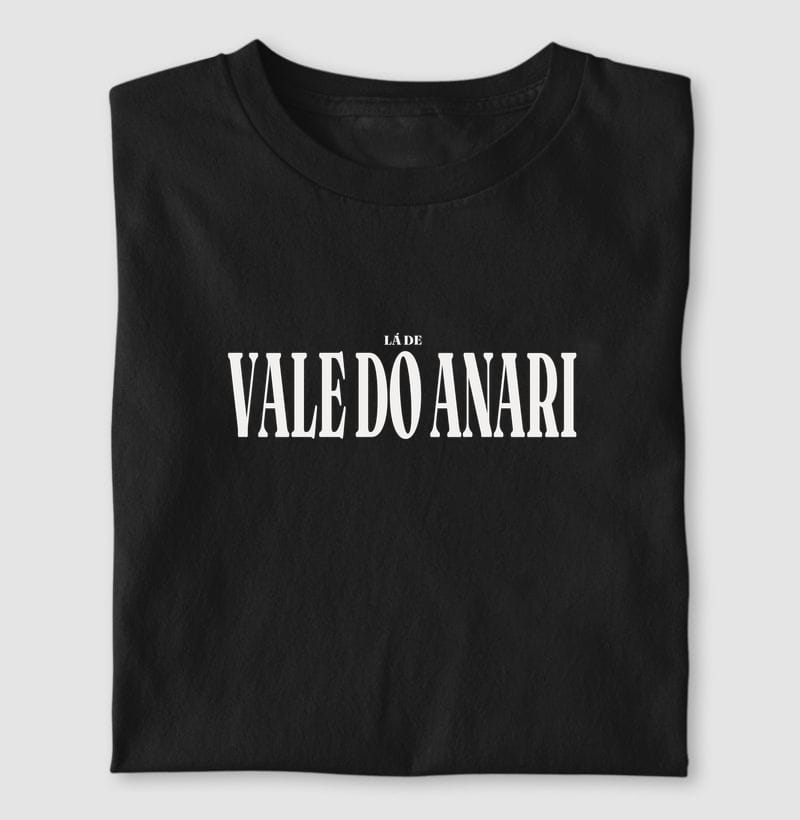 Camiseta Tipografia de Vale do Anari