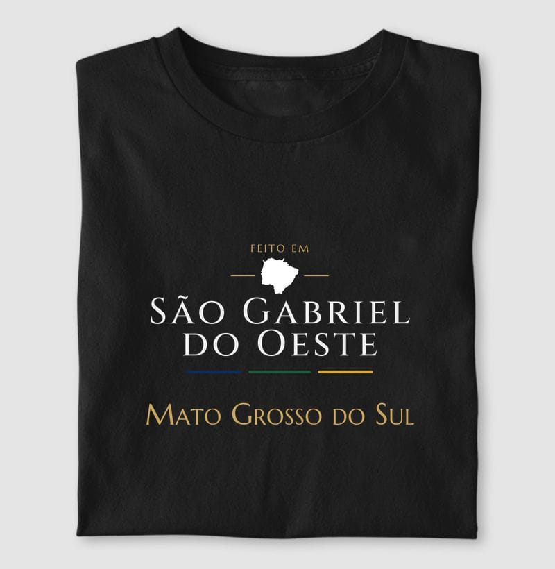 Camiseta Feito em de São Gabriel do Oeste