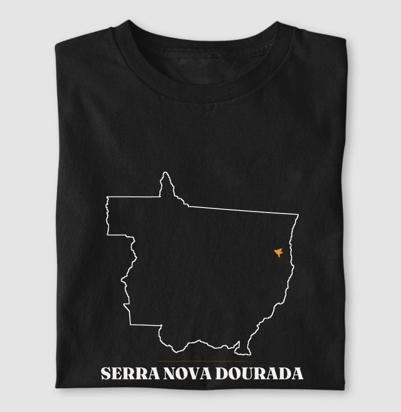Camiseta Traço de Serra Nova Dourada