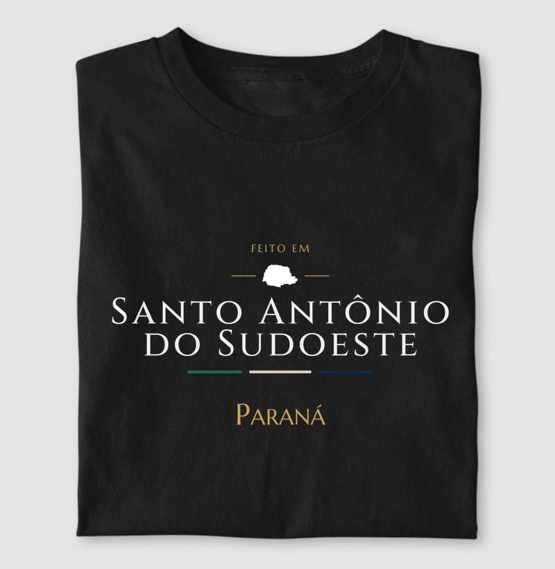Camiseta Feito em de Santo Antônio do Sudoeste