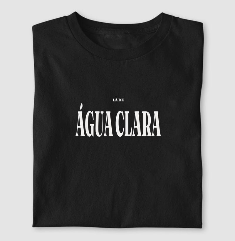 Camiseta Tipografia de Água Clara