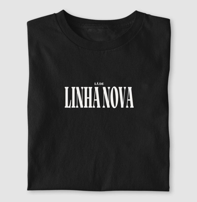 Camiseta Tipografia de Linha Nova