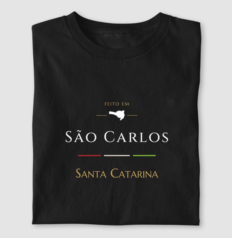 Camiseta Feito em de São Carlos