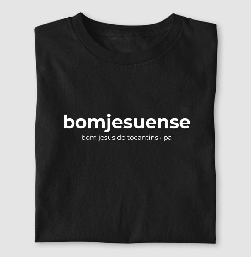 Camiseta Gentílico de Bom Jesus do Tocantins