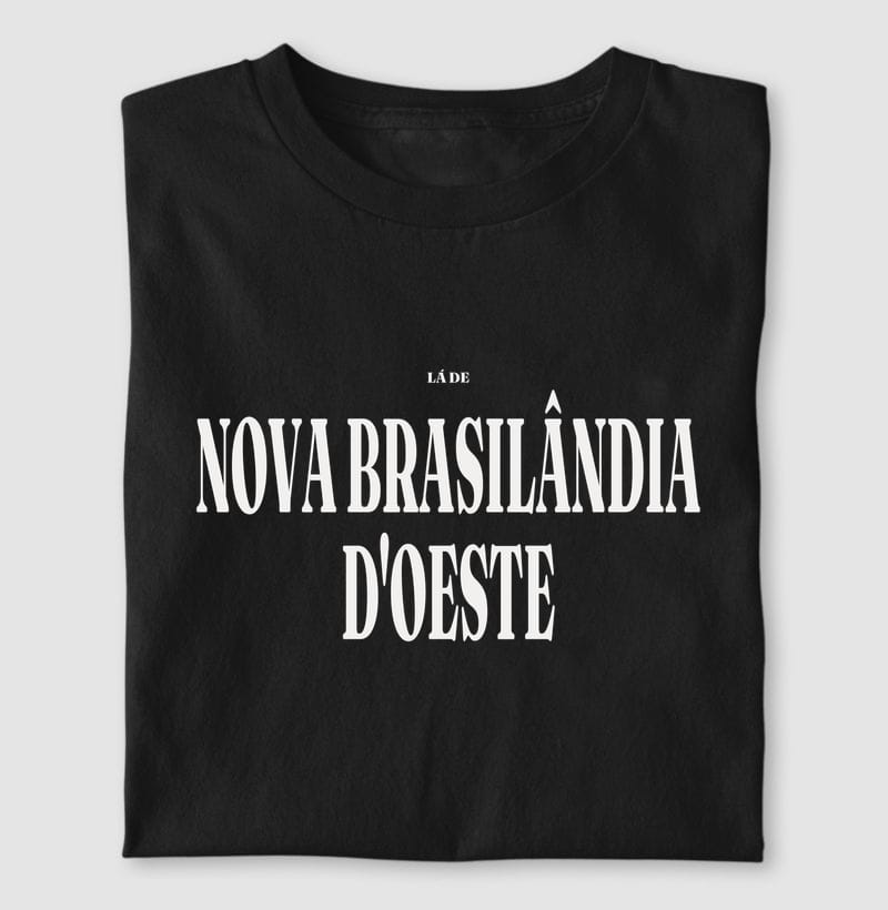 Camiseta Tipografia de Nova Brasilândia D'Oeste