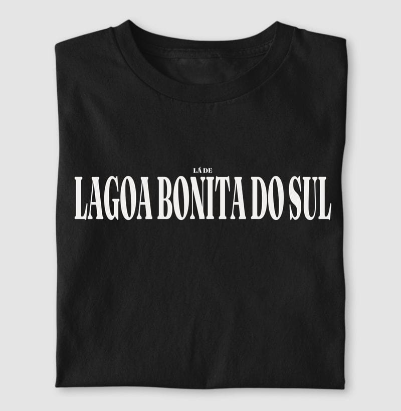 Camiseta Tipografia de Lagoa Bonita do Sul