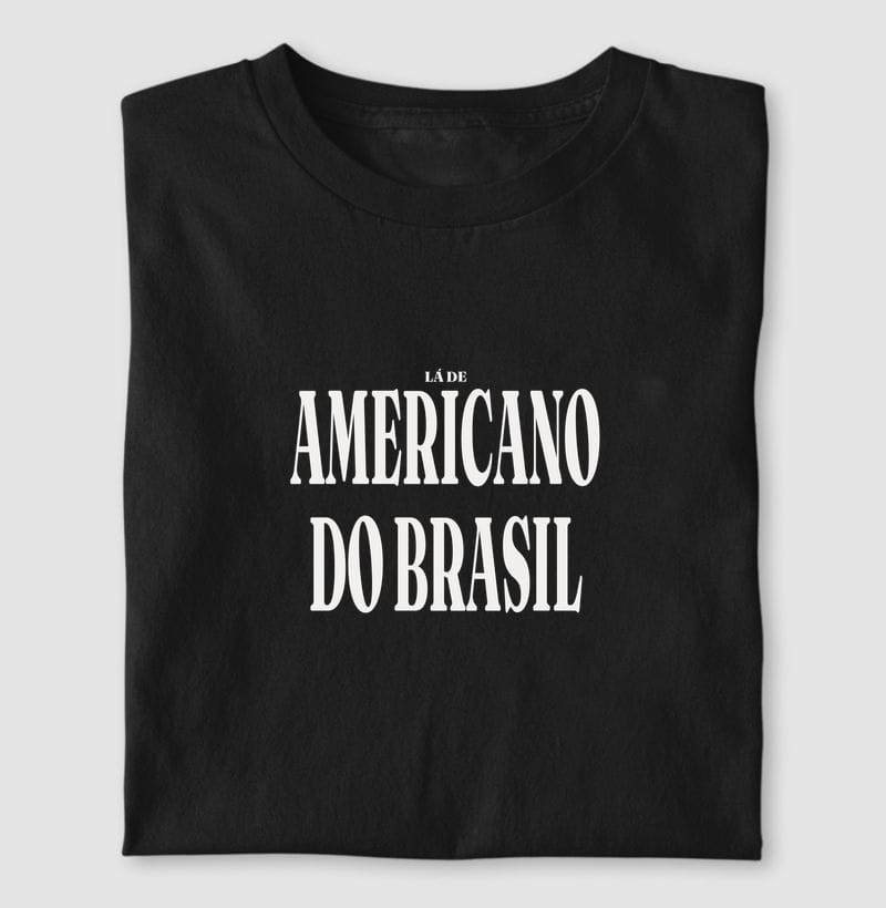 Camiseta Tipografia de Americano do Brasil