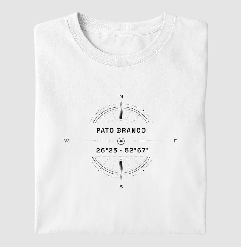 Camiseta Coordenadas de Pato Branco