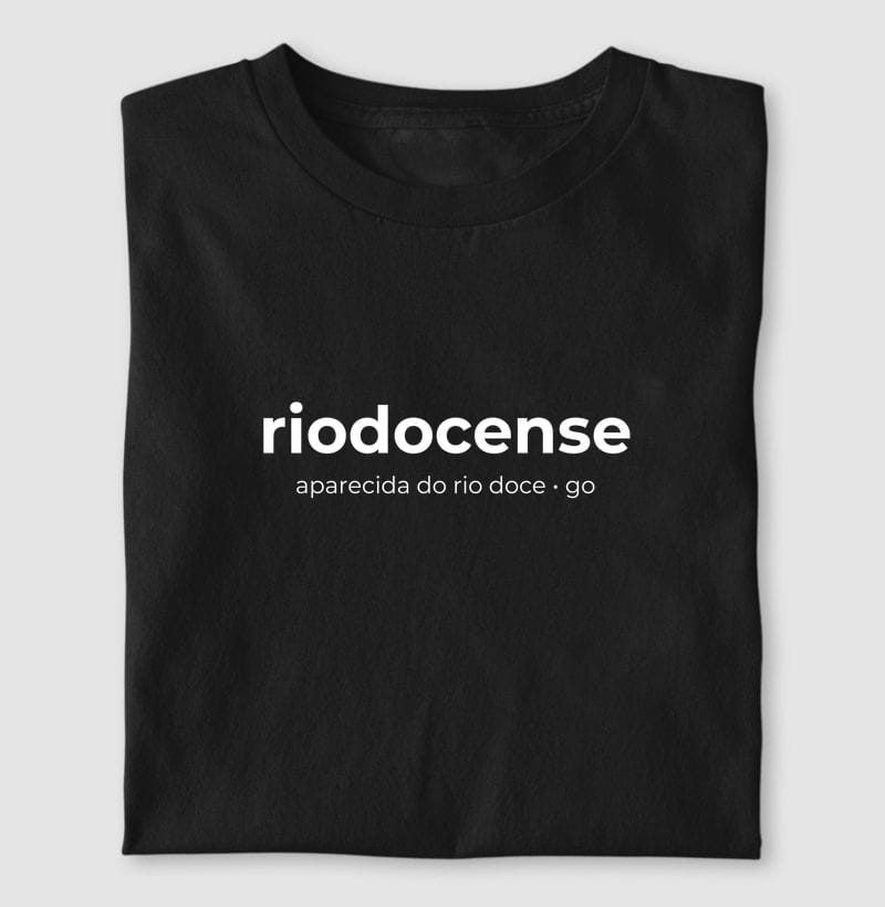 Camiseta Gentílico de Aparecida do Rio Doce
