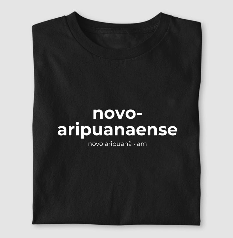 Camiseta Gentílico de Novo Aripuanã