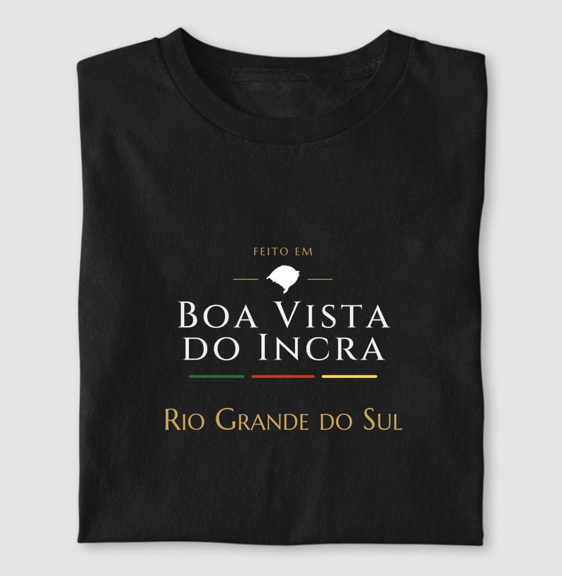 Camiseta Feito em de Boa Vista do Incra