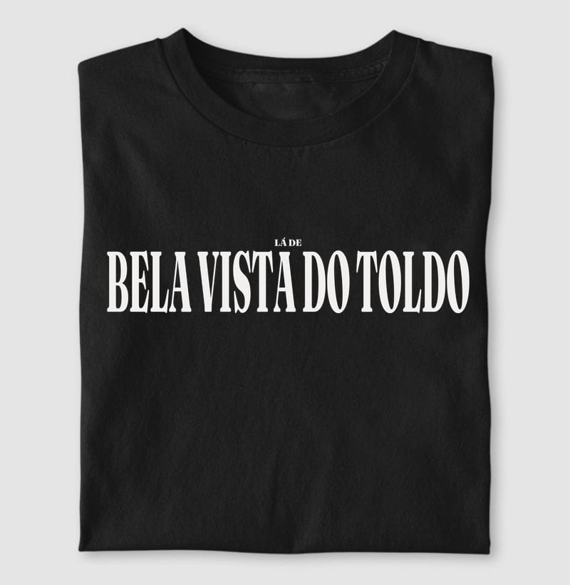 Camiseta Tipografia de Bela Vista do Toldo
