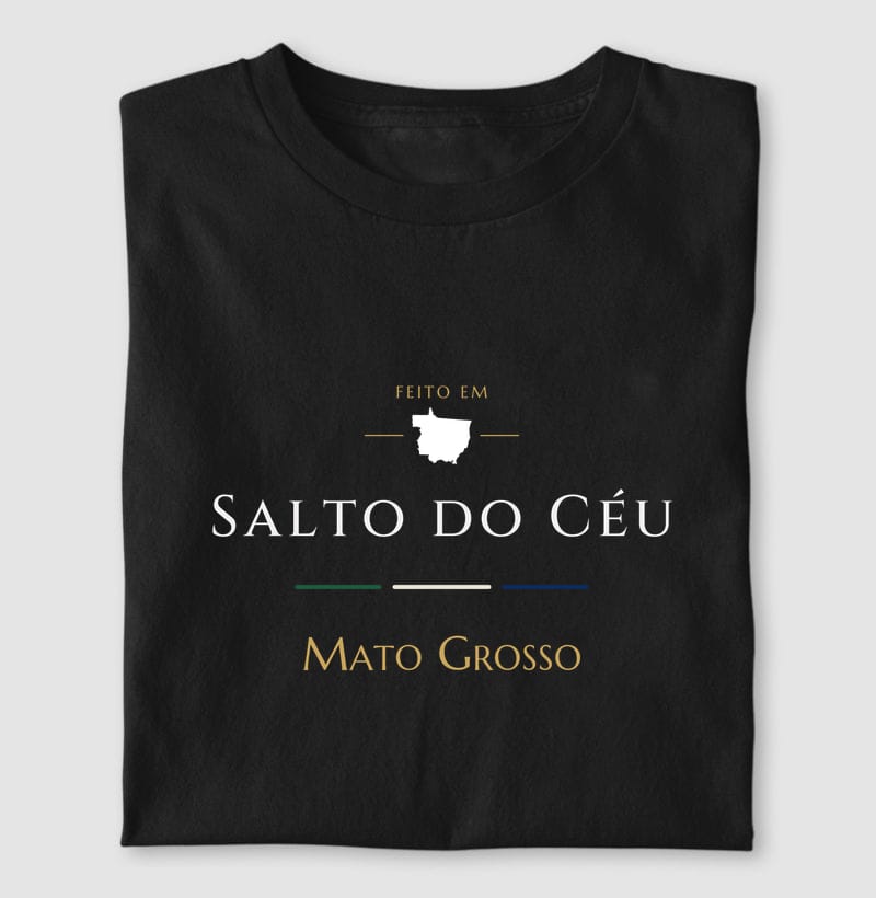 Camiseta Feito em de Salto do Céu