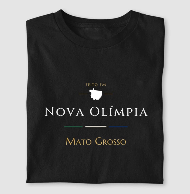 Camiseta Feito em de Nova Olímpia