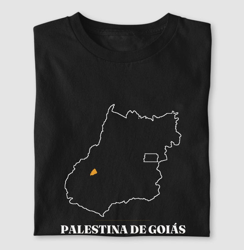 Camiseta Traço de Palestina de Goiás