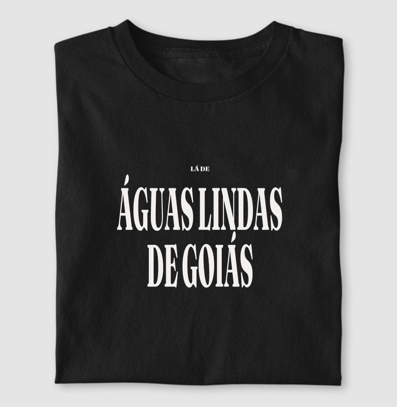 Camiseta Tipografia de Águas Lindas de Goiás