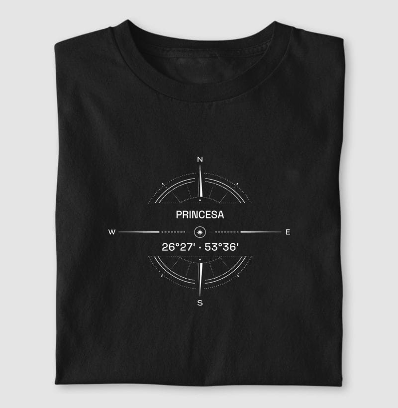 Camiseta Coordenadas de Princesa