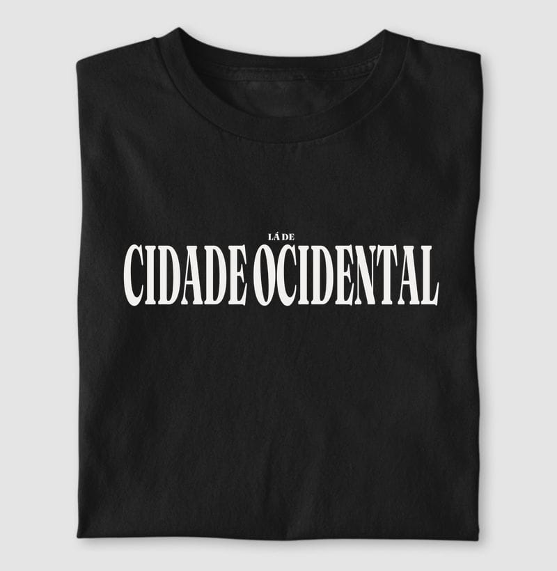 Camiseta Tipografia de Cidade Ocidental