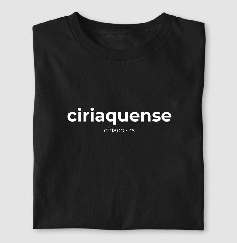 Camiseta Gentílico de Ciríaco