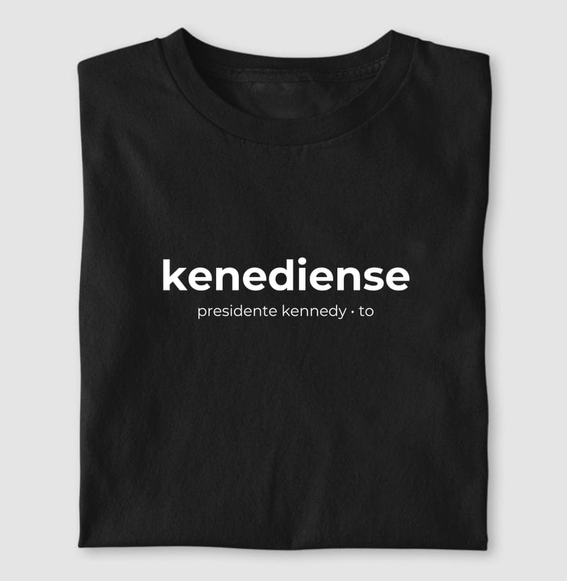 Camiseta Gentílico de Presidente Kennedy
