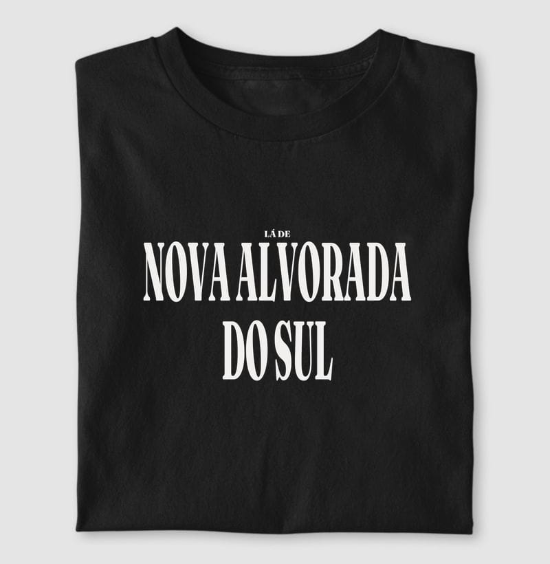 Camiseta Tipografia de Nova Alvorada do Sul