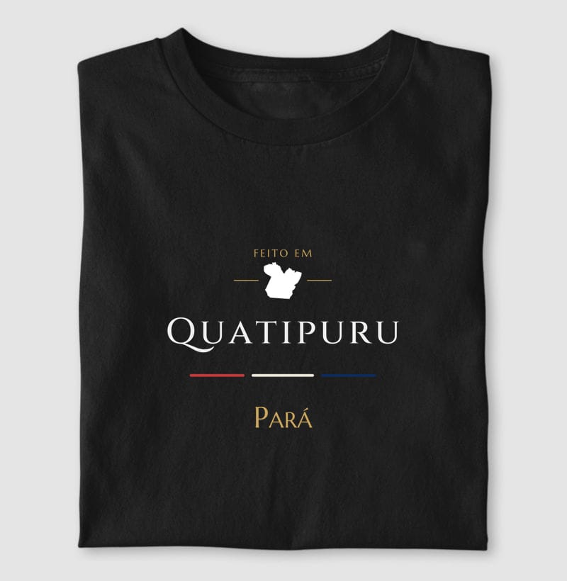 Feito em, Quatipuru · PA