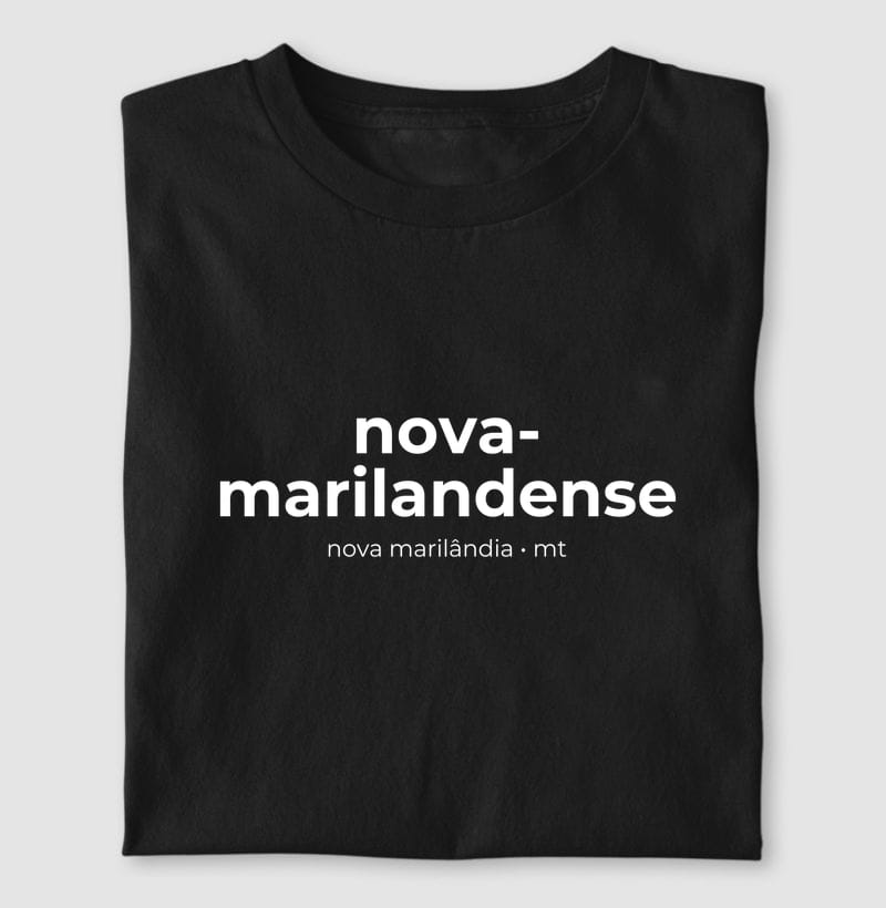 Camiseta Gentílico de Nova Marilândia