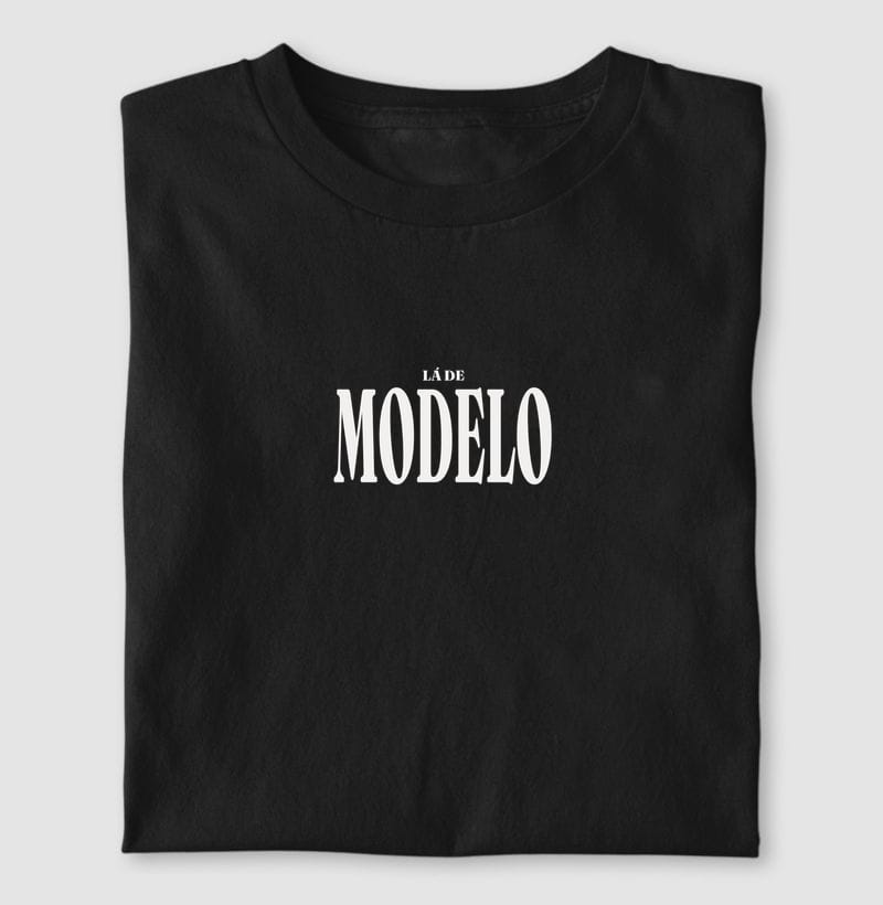 Camiseta Tipografia de Modelo