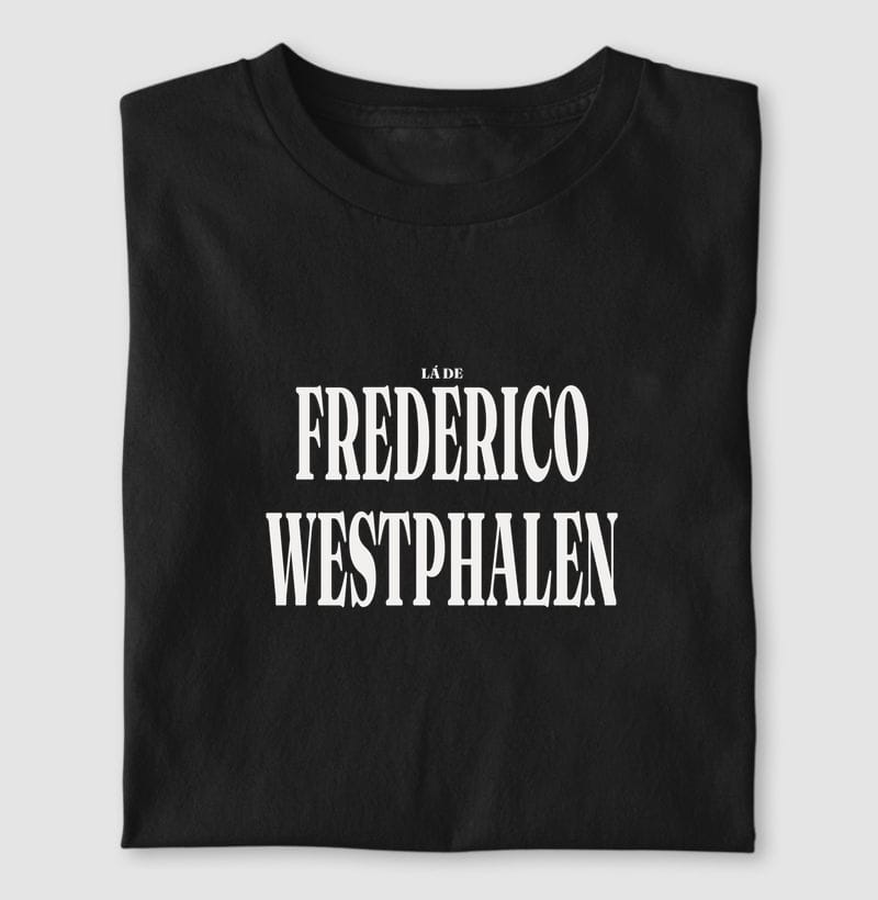 Camiseta Tipografia de Frederico Westphalen