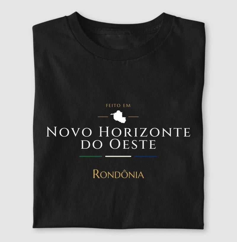 Feito em, Novo Horizonte do Oeste · RO