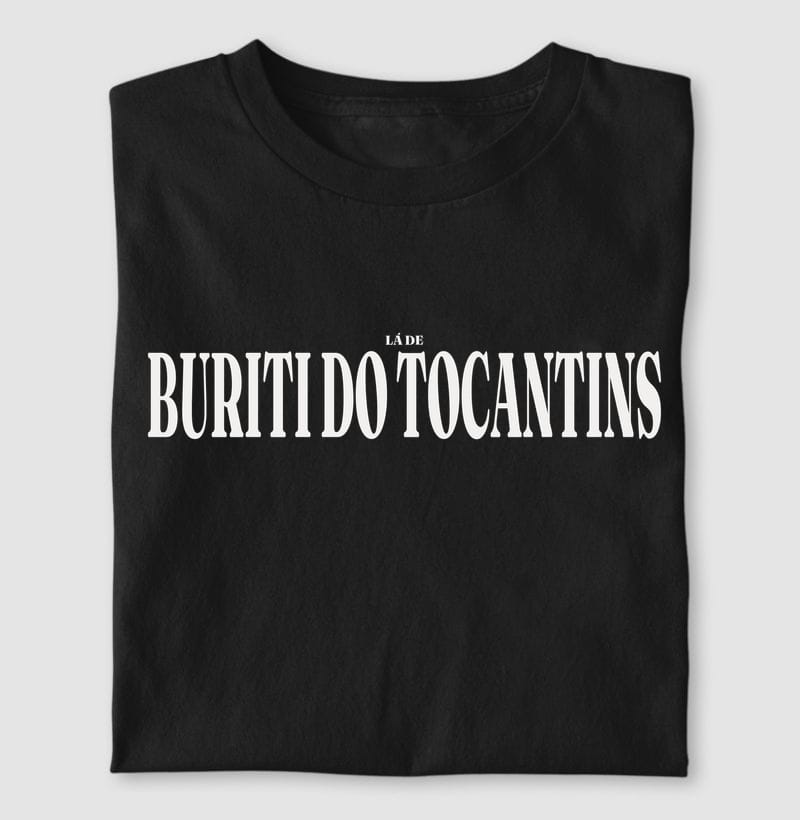 Camiseta Tipografia de Buriti do Tocantins