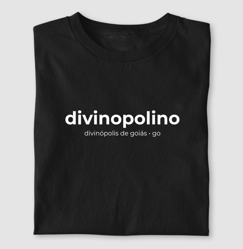 Camiseta Gentílico de Divinópolis de Goiás