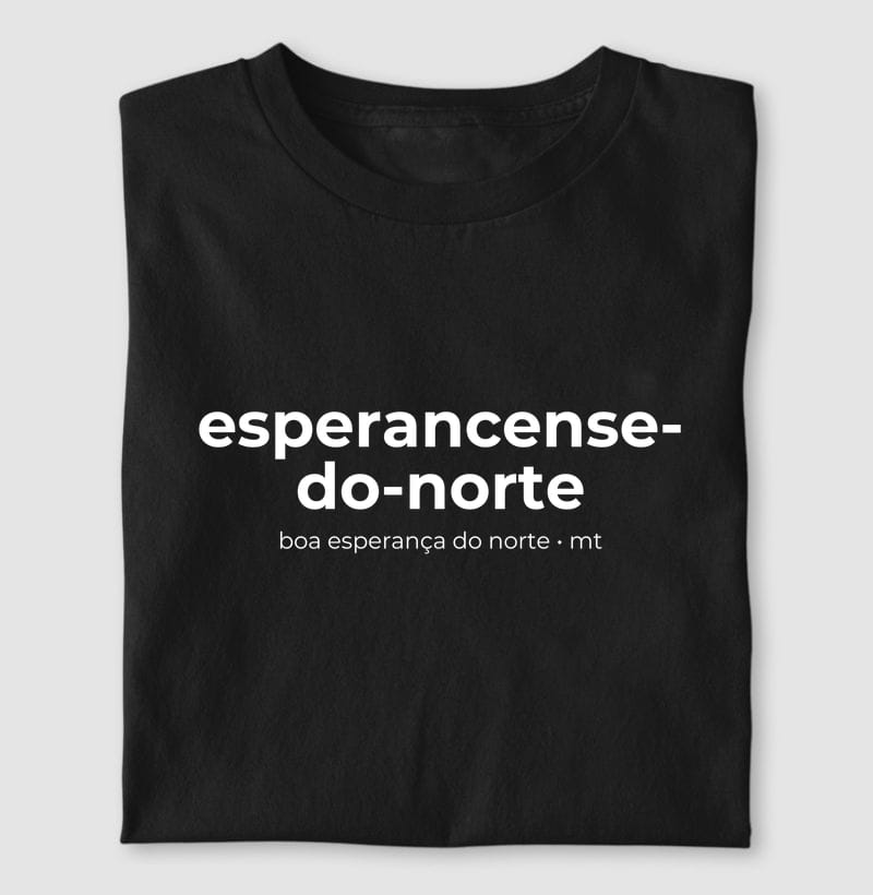 Camiseta Gentílico de Boa Esperança do Norte