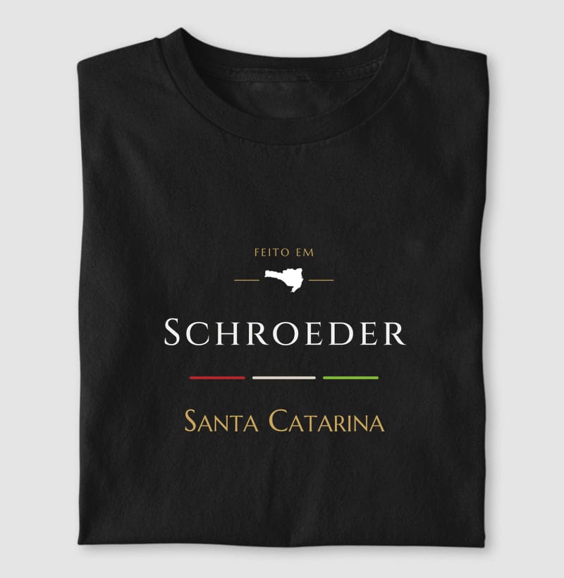 Camiseta Feito em de Schroeder