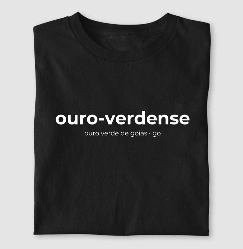Camiseta Gentílico de Ouro Verde de Goiás