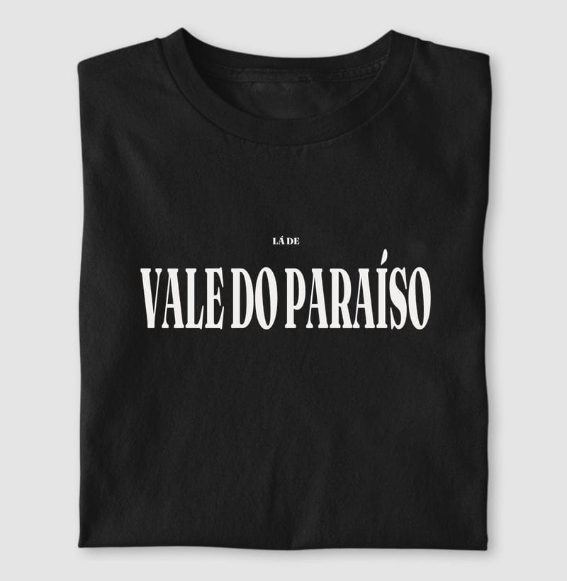 Camiseta Tipografia de Vale do Paraíso